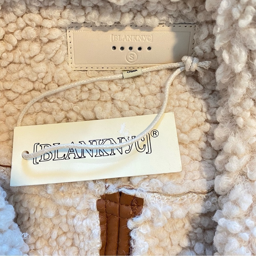 BLANKNYC Faux Shearling Vegan Leather Jacket - Picture 7 of 8
